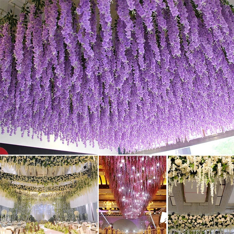 Wisteria Artificial Flower Decor - 12 Pcs