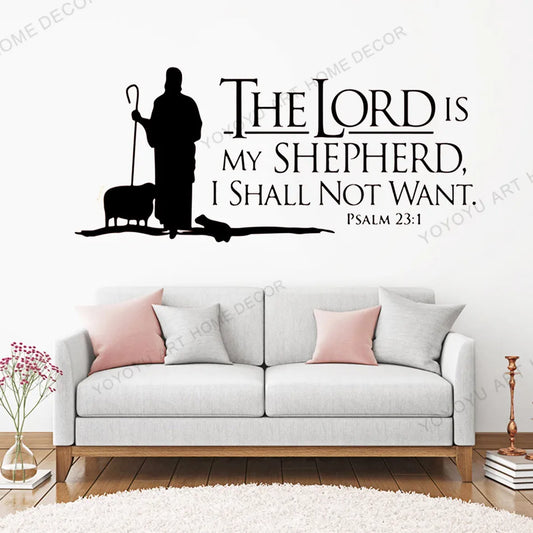 Christian Wall Sticker with Scripture Verse