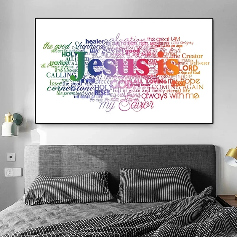 Canvas Wall Art  "Jesus is"