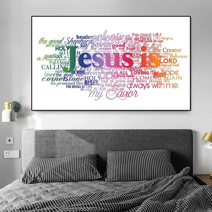 Canvas Wall Art  "Jesus is"