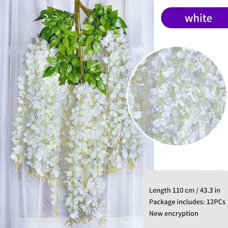 Wisteria Artificial Flower Decor - 12 Pcs