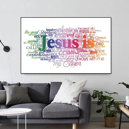 Canvas Wall Art  "Jesus is"