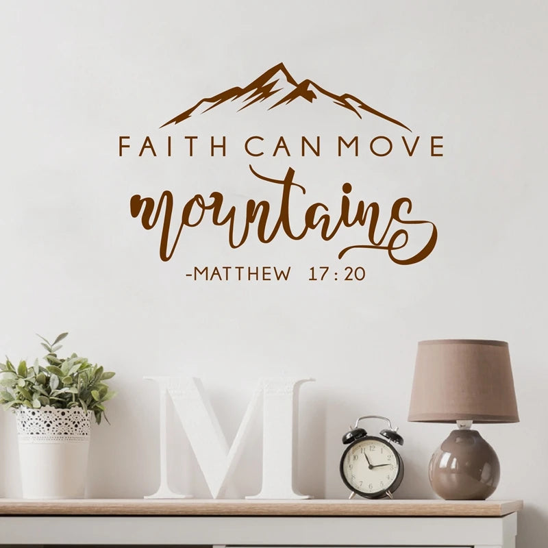 Faith Can Move Mountains Decals Matthew 17:20