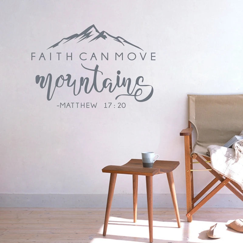 Faith Can Move Mountains Decals Matthew 17:20