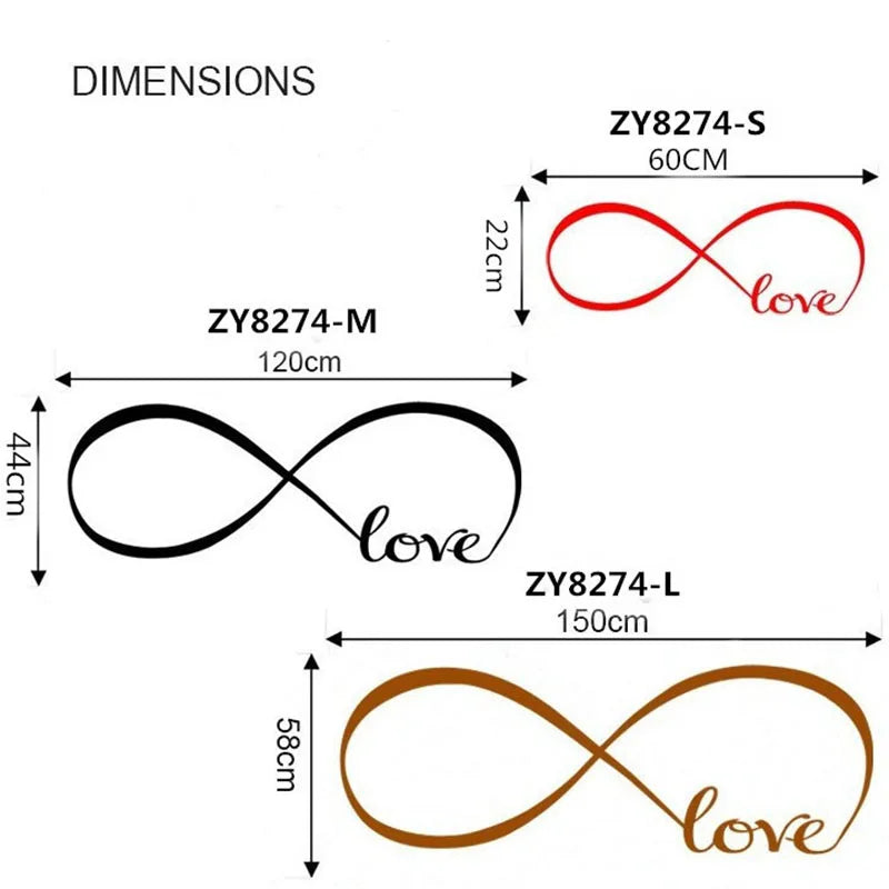 Love Infinity Home Decor Decal