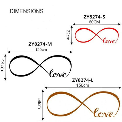 Love Infinity Home Decor Decal