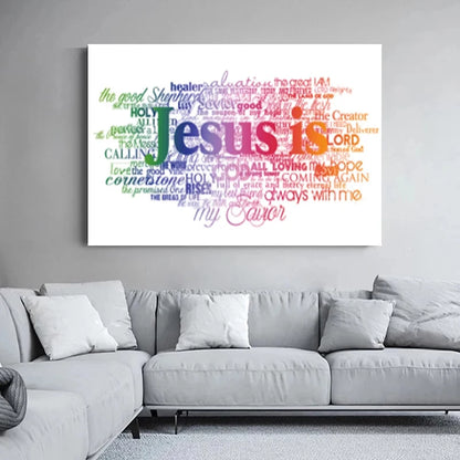 Canvas Wall Art  "Jesus is"