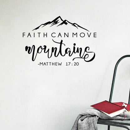 Faith Can Move Mountains Decals Matthew 17:20