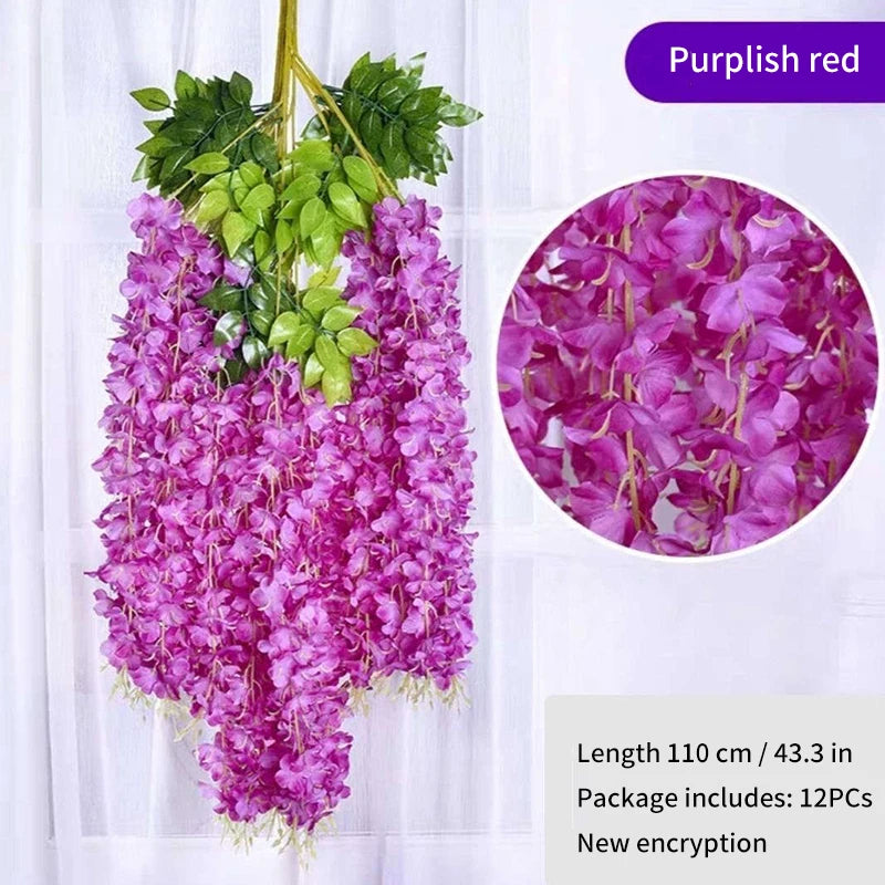 Wisteria Artificial Flower Decor - 12 Pcs