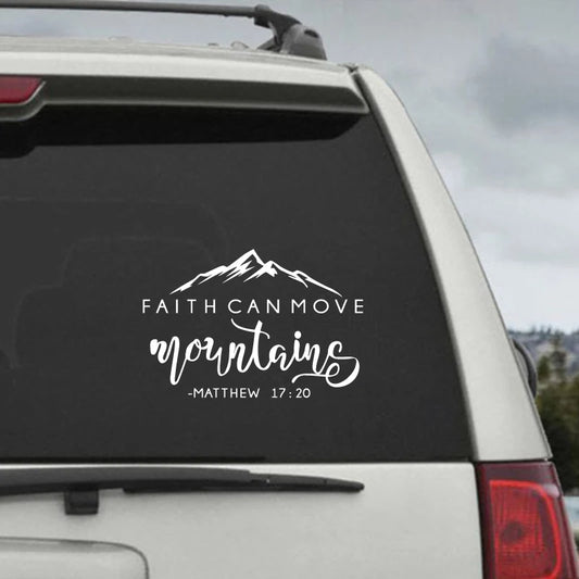 Faith Can Move Mountains Decals Matthew 17:20