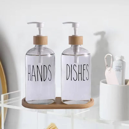 Soap Dispenser High Quality Clear Glass Hand Soap Dispenser -  550Ml / 18.60 oz