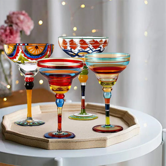 Creative Painted Handmade Colorful Glasses