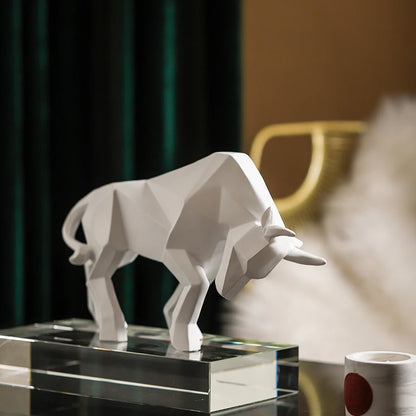 Bull Resin Sculpture -  Various Colors and Styles 