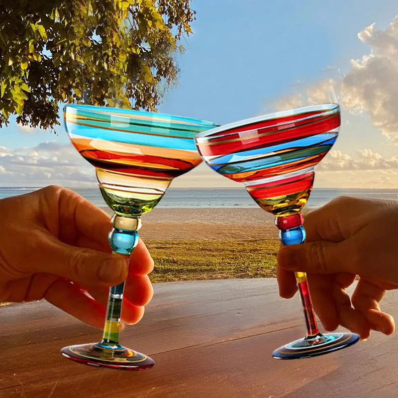 Creative Painted Handmade Colorful Glasses