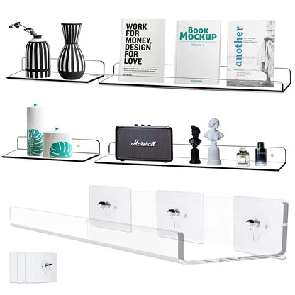 Acrylic Hanging Wall Shelf