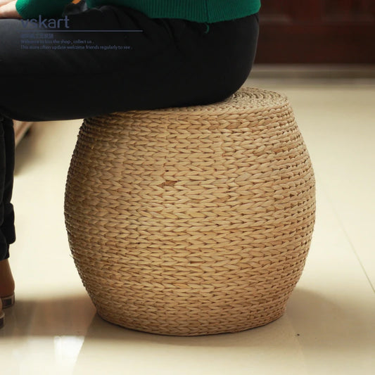 Rattan Stool or End Table Portable Furniture - 4 Sizes