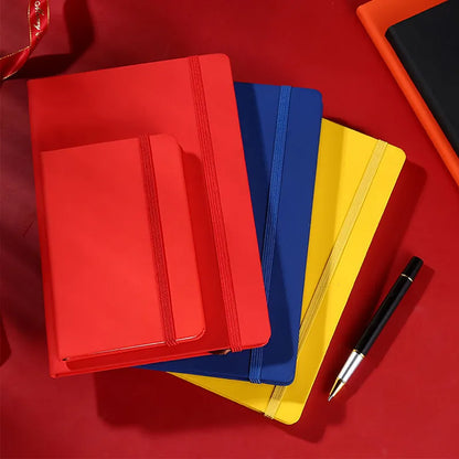 Notebook with Lined Pages and Elastic Strap