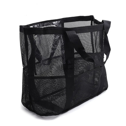 Transparent Mesh Beach Bag - multiple colors