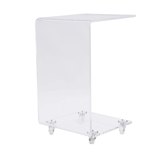 Clear Acrylic Mobile Table
