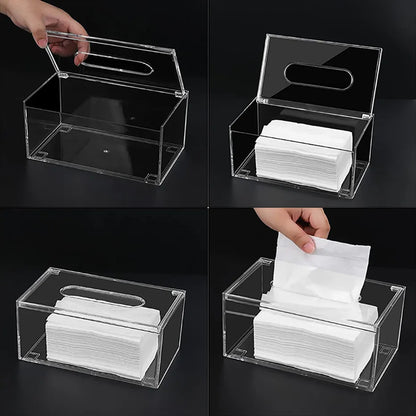 Acrylic Box Dispenser with Lid