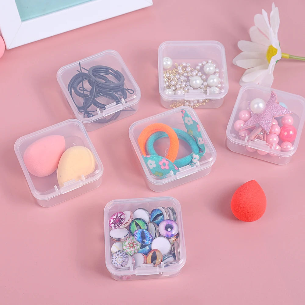 Clear Square Container Set with Flip Lid