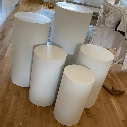 White Pedestal Stands