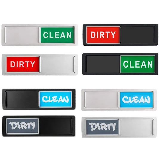 Dishwasher Magnet Clean/Dirty Sign -  Non-Scratching Strong 2 Double-sided Magnet - Various Styles and Colors
