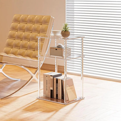 Clear Acrylic 3 Tiered- Side Table