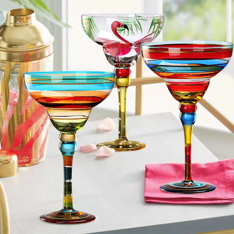 Creative Painted Handmade Colorful Glasses