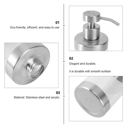 Stainless Steel and Acrylic Soap Dispenser