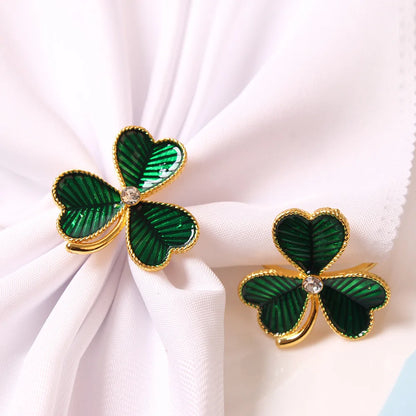 Green 4 Leaf Clover Napkin Ring - 12pcs/lot