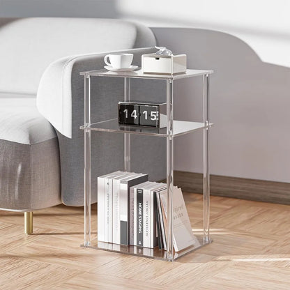 Clear Acrylic 3 Tiered- Side Table