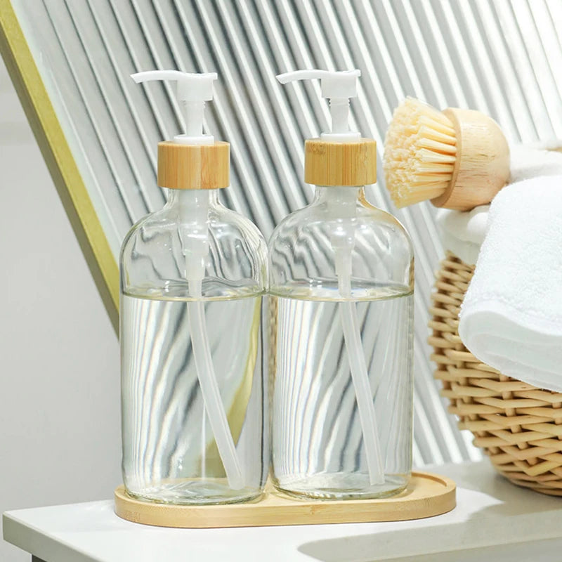 Soap Dispenser High Quality Clear Glass Hand Soap Dispenser -  550Ml / 18.60 oz