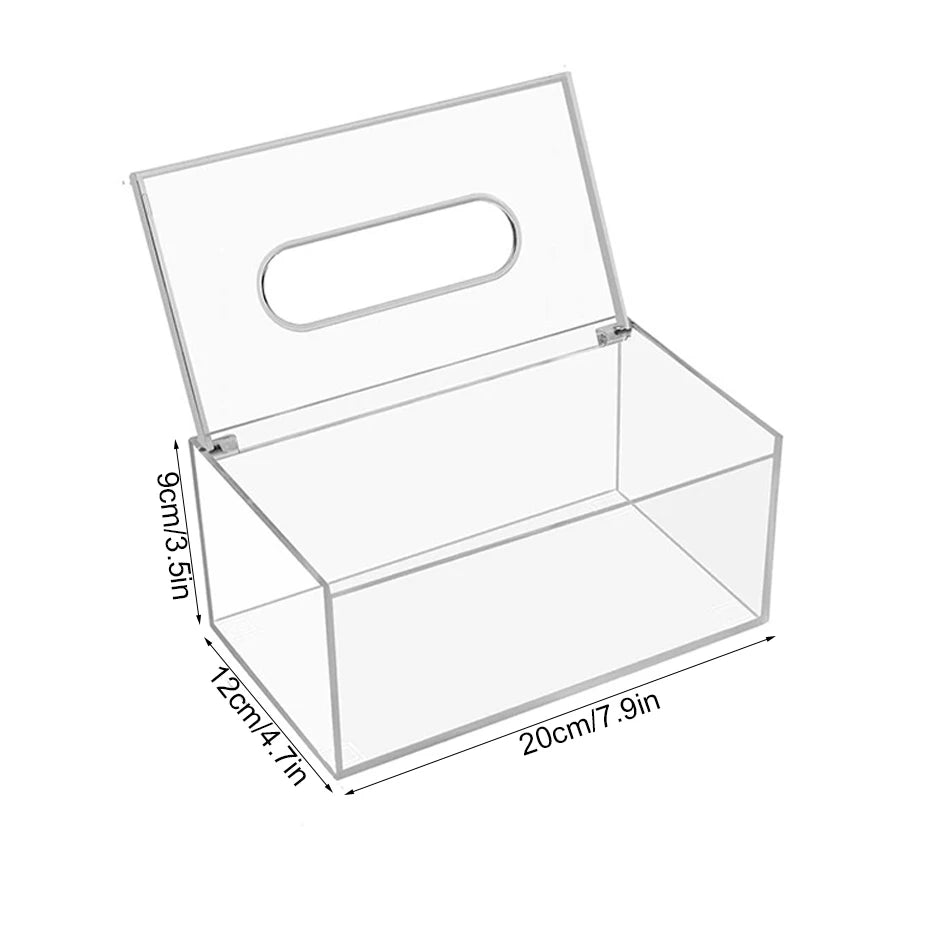 Acrylic Box Dispenser with Lid