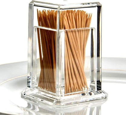 Clear Acrylic Storage Toothpick Holder with Lid