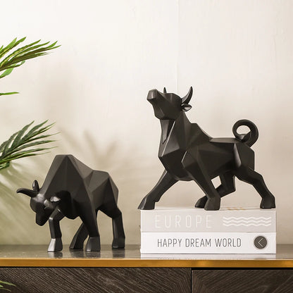 Bull Resin Sculpture -  Various Colors and Styles 