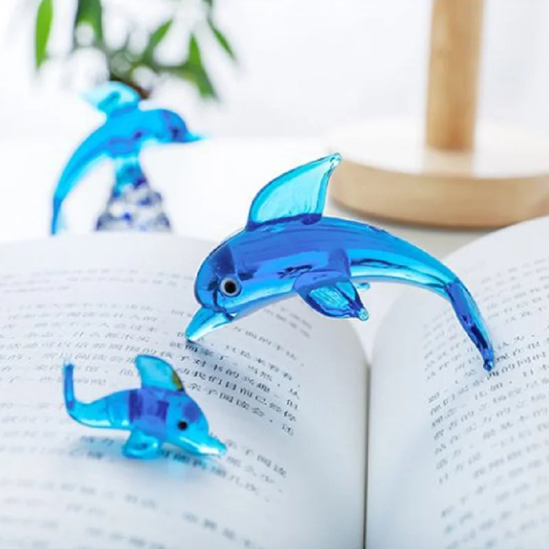 Modern Glass Collectible Dolphin Figurine - Various Styles