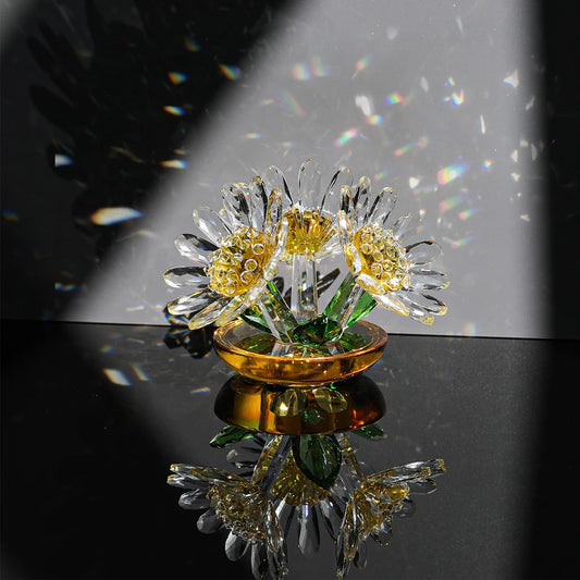 Crystal Daisy Flower Collectible