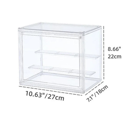 Clear Display Box Stackable Plastic Dustproof Storage Bins