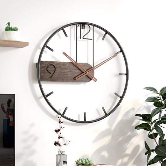 Large  Round Iron Wall Clock