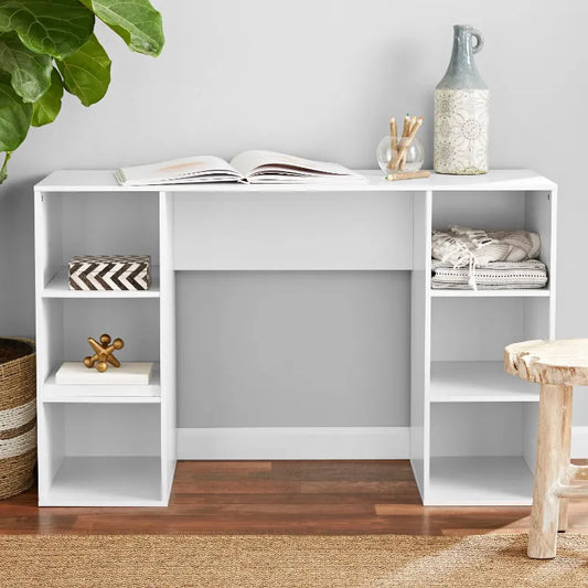 Computer Desk with 6-Cube Storage