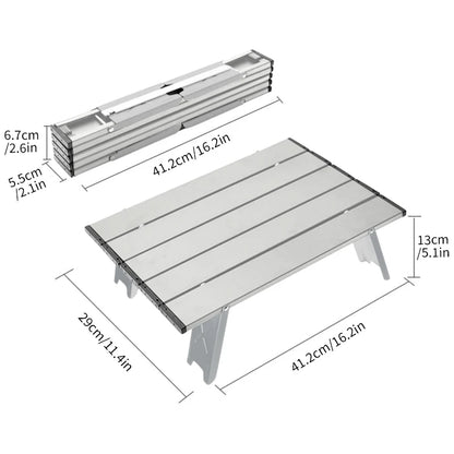 Beach/Camping Mini Foldable Table Ultralight Aluminum Alloy  with Storage Bag