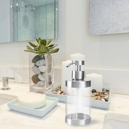 Stainless Steel and Acrylic Soap Dispenser