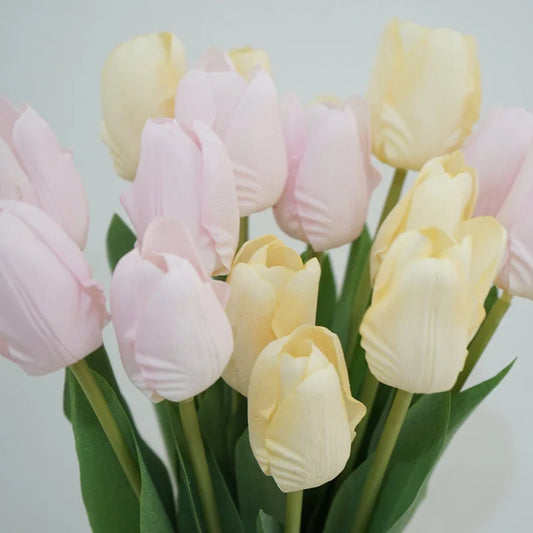 Real Touch Artificial Tulip Flowers  - 5 Pcs - Various Colors