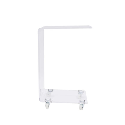 Clear Acrylic Mobile Table