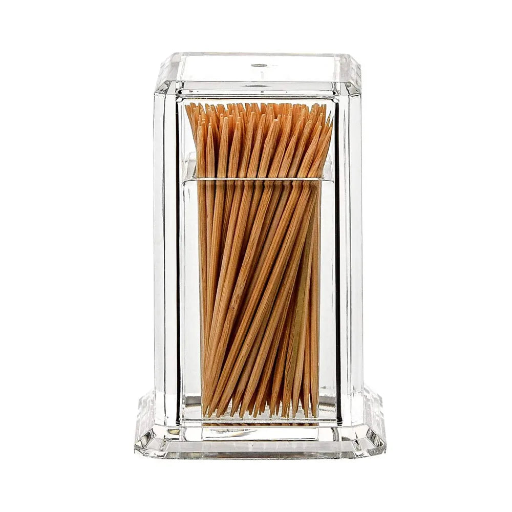 Clear Acrylic Storage Toothpick Holder with Lid