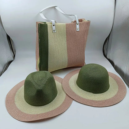 Straw Hat and Beach Bag