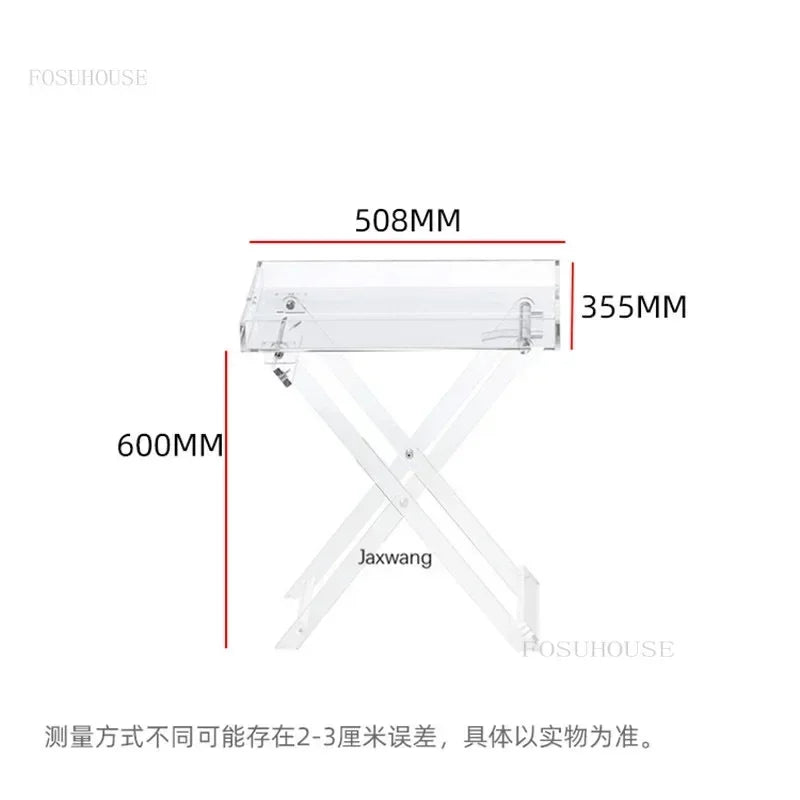 Clear Acrylic Rectangle Folding Table