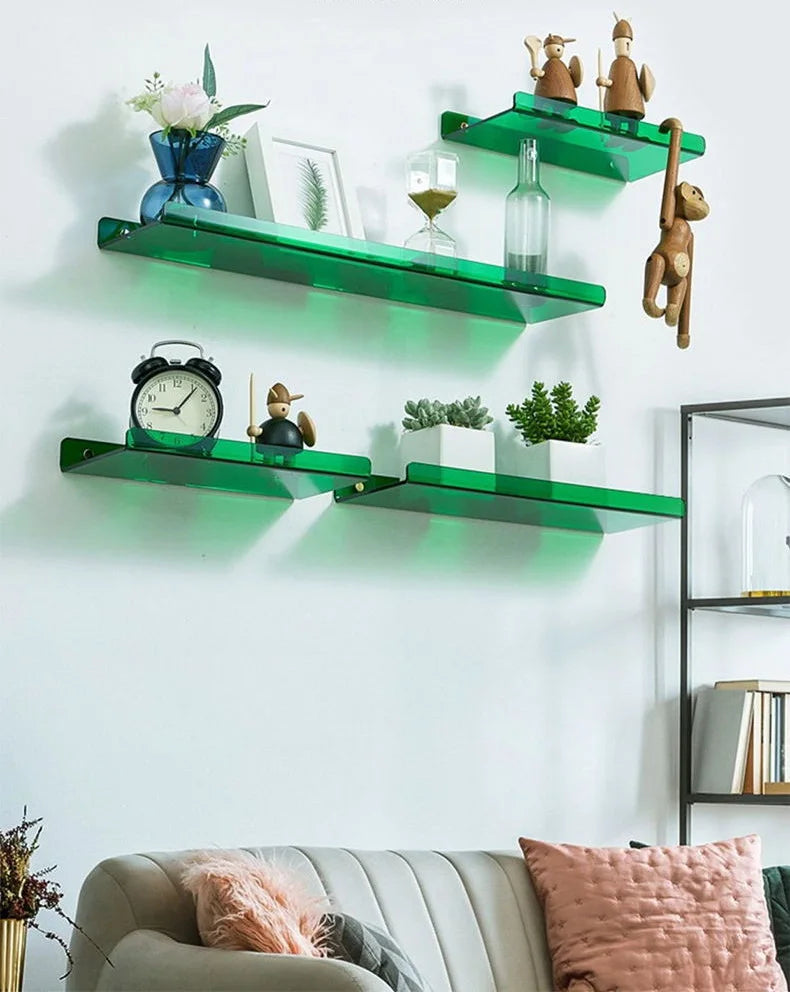 Acrylic Hanging Wall Shelf