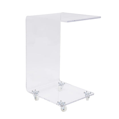 Clear Acrylic Mobile Table